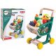  Carrello per bambini, set di frutta e verdura, verde