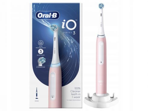  Oral-B iO 3 Pink Spazzolino elettrico creato con tecnologia Braun