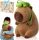  PELUCHE CAPYBARA CON ZAINO 35 CM regali per bambini