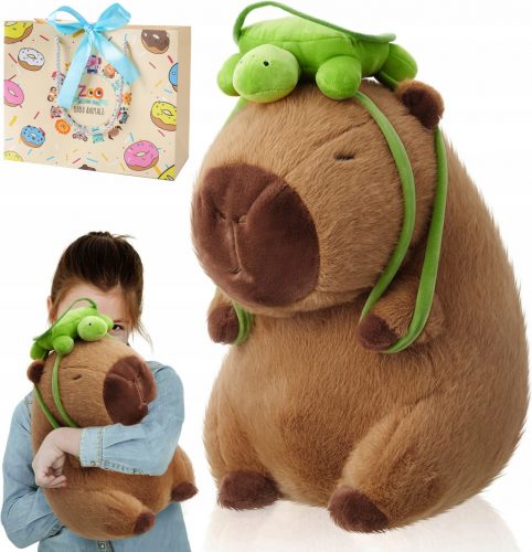  PELUCHE CAPYBARA CON ZAINO 35 CM regali per bambini