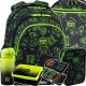  Zaino scolastico multiscomparto CoolPack, nero, Sfumature di verde, 21 l + 4 altri prodotti