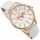  OROLOGIO DONNA AVIATOR AVW8636L14 BIANCO SUL CINTURINO MAPPA DEL MONDO DATA CASUAL