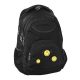  Zaino scolastico multiscomparto BeUniq, nero, Sfumature di giallo e oro, 20 l