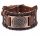  BRACCIALE in pelle MARRONE vikings VEGVISIR marrone SLAVICO viking