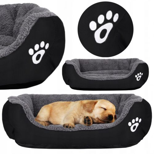  Letto morbido per cani e gatti NETi M 70x55 Divano Box Nero