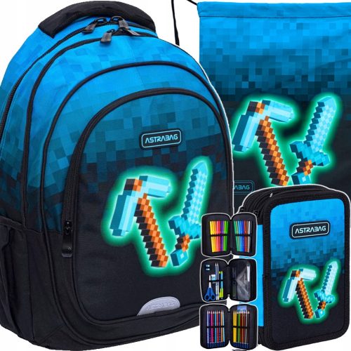  Zaino Astrabag Blue Pixel + 2 altri prodotti