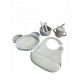  Set Galopi, silicone grigio