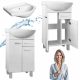  Set mobile e lavabo Deftrans Mea bianco