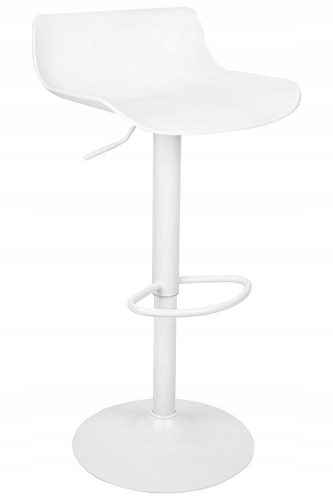  Sgabello King Home, bianco, 96 cm, plastica