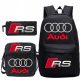 Zaino scolastico multiscomparto Audi, multicolore