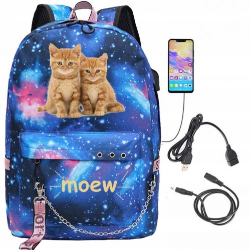  Zaino scolastico multiscomparto CATKI) nero 1 l