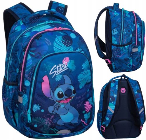  Zaino scuola multiscomparto Lilo e Stitch CoolPack Sfumature di blu, Multicolor 21 l