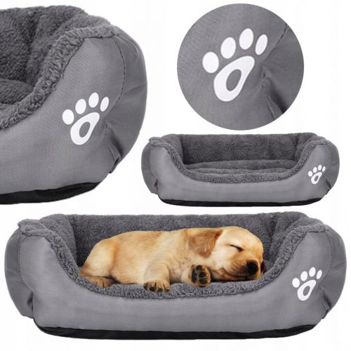  Letto morbido per cani e gatti NETi M 60x45 cm Divano Box Grigio