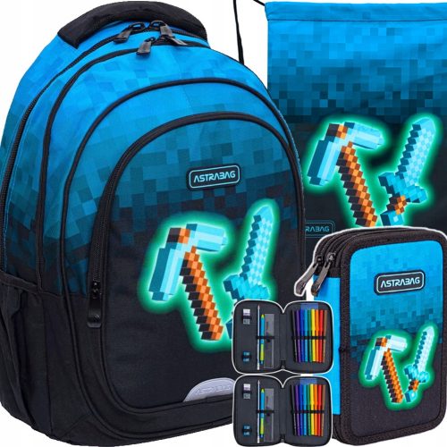  Zaino Astrabag Pixel Blu