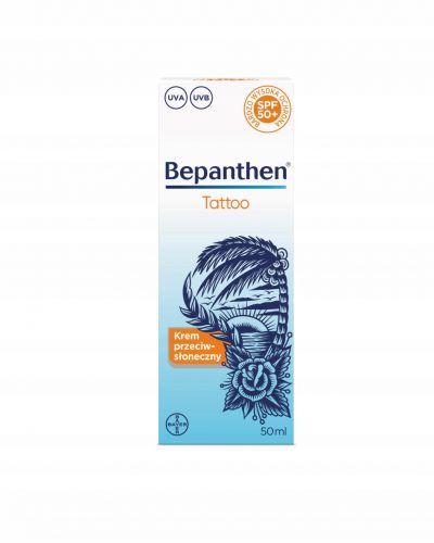  Bepanthen Tattoo SPF50+, crema solare per pelle tatuata, 50 ml