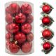  Palle di Natale rosse 6 cm, 25 pz.