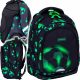  Zaino scuola multiscomparto AstraBag, nero, Sfumature di verde, Multicolor, 27 anni