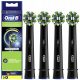  4x TESTINE PER SPAZZOLINO ELETTRICO ORAL-B CROSS ACTION EB50 NERO