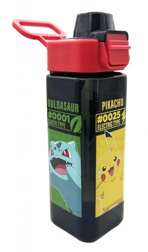  BOTTIGLIA POKEMON CON CANNUCCIA 500ml PIKACHU BULBASAUR CHARMANDER