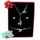  SET DI GIOIELLI DA DONNA IN ARGENTO CON HUMBBINGS Confezione regalo HUMMILIVER