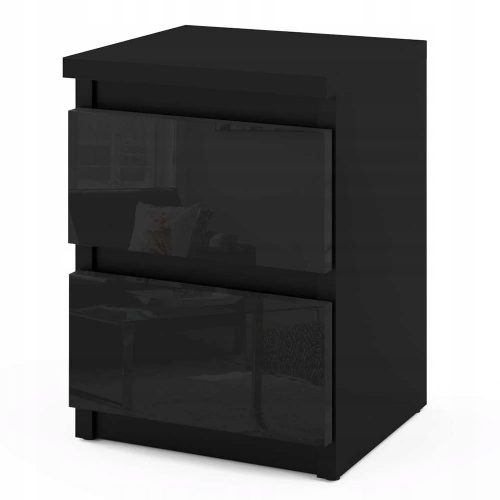  Comodino STV Meble 40x30x30 cm nero