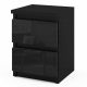  Comodino STV Meble 40x30x30 cm nero