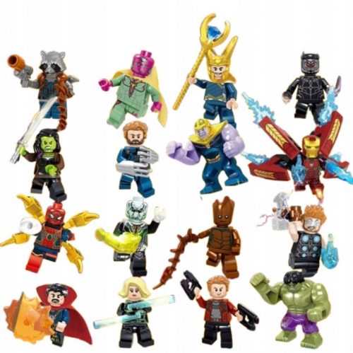  16 FIGURE DI SUPEREROI DEI BLOCCHI AVENGERS