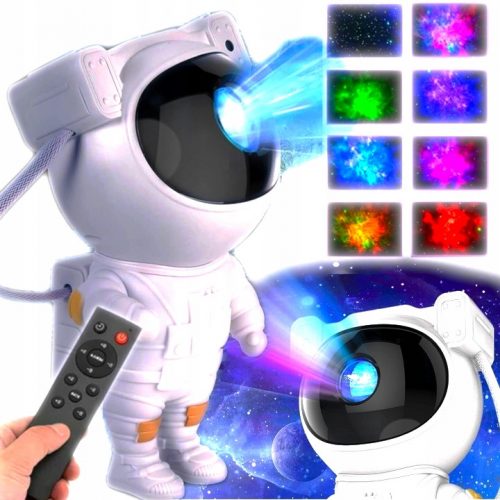  PROIETTORE ASTRONAUTA STELLE Per bambini Proiettore laser a led con luce notturna