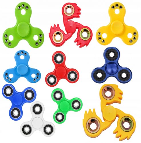  GIOCATTOLO ANTISTRESS, GADGET PER TUTTI, SPINNER A MANO, SET DA 10 SPINNER