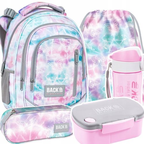  Zaino scuola backup multiscomparto Sfumature di viola, Sfumature di blu, Sfumature di rosa, Multicolor 24 l + 4 altri prodotti