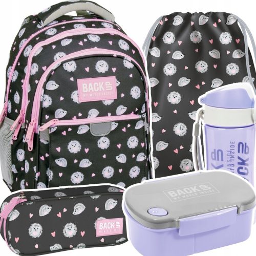  Zaino scuola backup multiscomparto Sfumature di rosa, Sfumature di grigio e argento, Multicolor 24 l + 4 altri prodotti