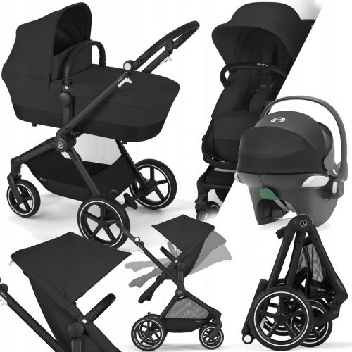  Passeggino Cybex Eos Lux 2-in-1 BLK Moon Black 3-in-1