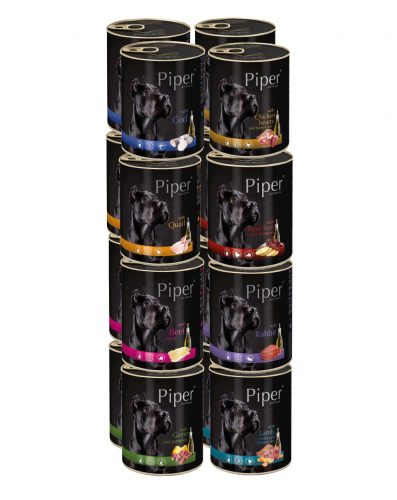  DOLINA NOTECI PIPER Alimento umido per cani, mix di gusti, 16 x 800g