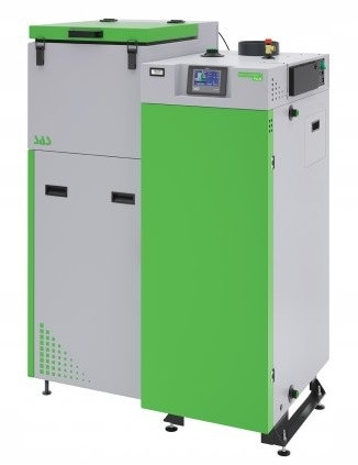  Caldaia Sas a pellet 17 kW Bio Compact Plus Destra/Sinistra con montaggio