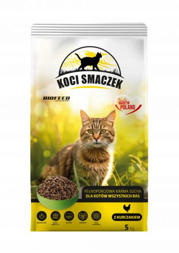  Koci Smaczek Biofeed cibo universale per gatti 5kg con pollo NOVITÀ!