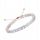  Bracciale a cordino da donna in pietra naturale Morganite 4 mm