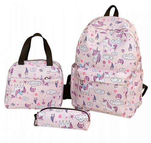  ZAINO SCUOLA set Astuccio BORSA 3in1 unicorno