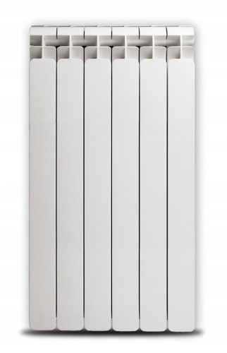  Radiatore italiano in alluminio Alba 800, 10 alette, bianco