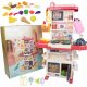  LT464 RUBINETTO CUCINA PER BAMBINI ACCESSORI EFFETTI LUMINOSI E SONORI