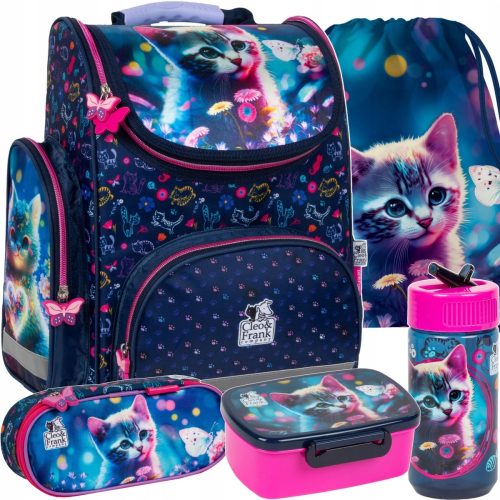  Borsa da scuola funzionale, leggera ed ergonomica per ragazze CAT KITTEN