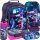  Zaino scuola multiscomparto Derform Toni viola, Toni blu, Toni rosa, Multicolor 18 l