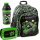  Zaino scuola multiscomparto Minecraft Paso nero, Sfumature di grigio e argento, Sfumature di verde, Multicolore 18 l + 2 altri prodotti