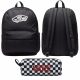  Vans zaino city kool Zaino classico Black VN000H4YBLK1 nero + astuccio Vans PENCIL POUCH-B VN0A7UEPY28 Blk/WhtChk