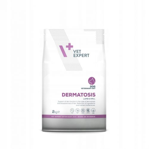  VET EXPERT DERMATOSIS DOG LAMB&KRILL 2kg di cibo veterinario secco per cani