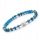  Bracciale in apatite, pietra naturale, elastico sfaccettato da 4 mm