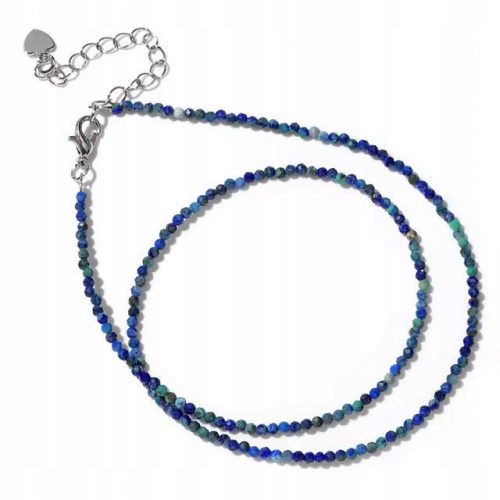  Collana girocollo in pietra naturale azzurrite