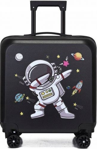  SPACE PLANET VALIGIA CABINA BAMBINI BAGAGLI 4 RUOTE SPACEMAN