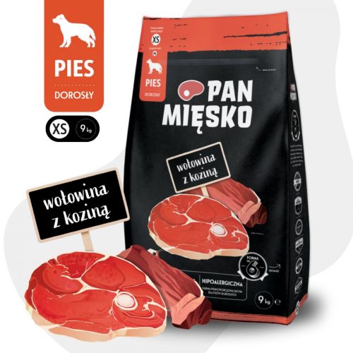  PAN MEAT Manzo e Capra 9kg Patatine XS