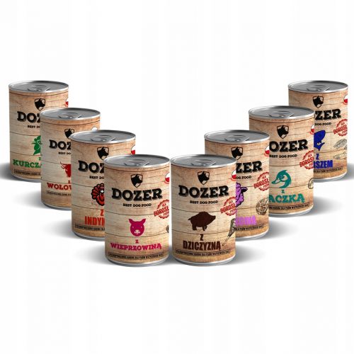  Dozer cibo umido per cani mix di gusti 24x400g