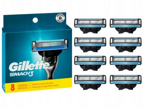  Cartucce Gillette Mach3 8 pz.